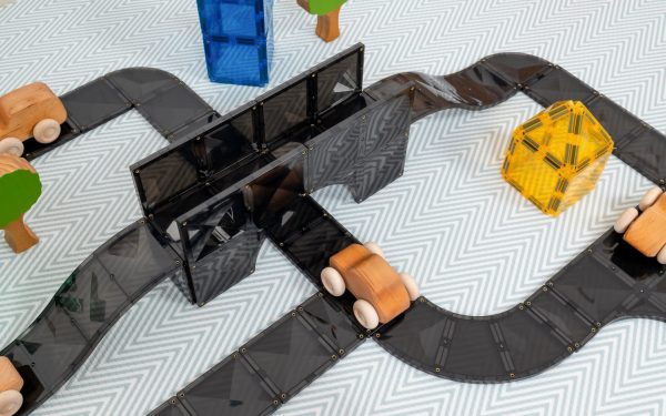 Connetix tiles costruzioni magnetiche 48 Pezzi Road Pack