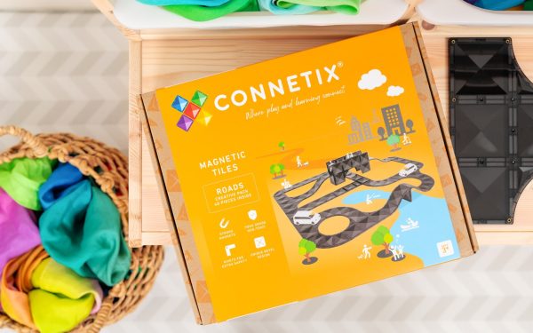 Connetix tiles costruzioni magnetiche 48 Pezzi Road Pack