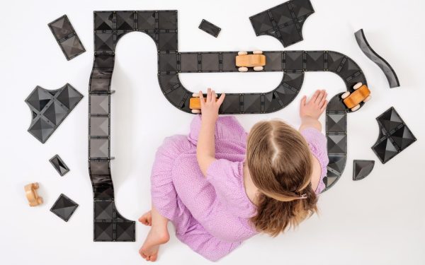 Connetix tiles costruzioni magnetiche 48 Pezzi Road Pack