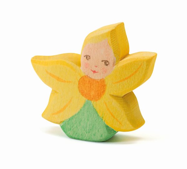 Figura legno fata fiori narciso Ostheimer