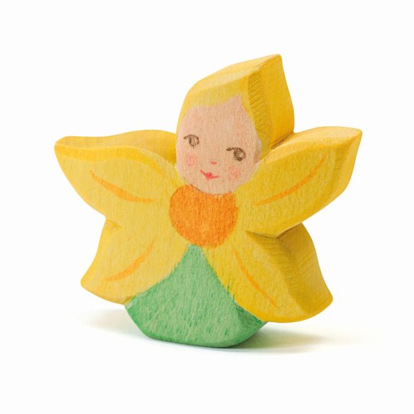 Figura legno fata fiori narciso Ostheimer