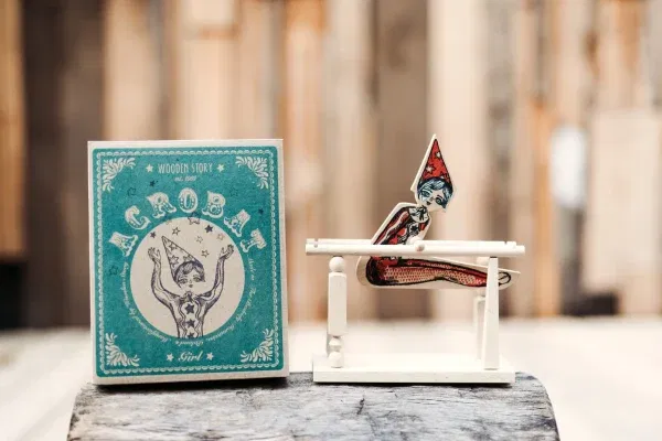Gioco equilibrio acrobata girl WOODEN STORY