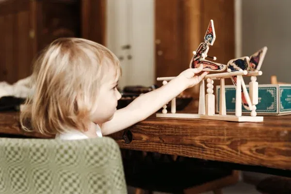 Gioco equilibrio acrobata girl WOODEN STORY