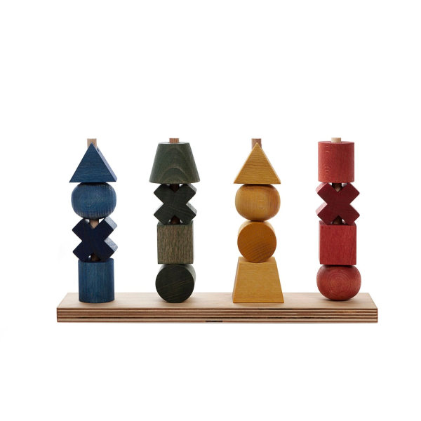 Impilabile Montessori forme e colori XL WOODEN STORY