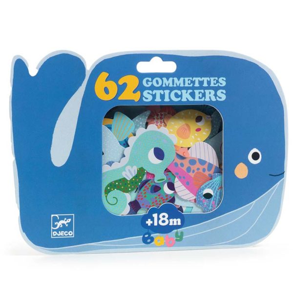 Primi adesivi BIG STICKERS Sea Djeco