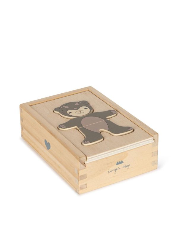 Puzzle dei personaggi Teddy animals Konges sløjd