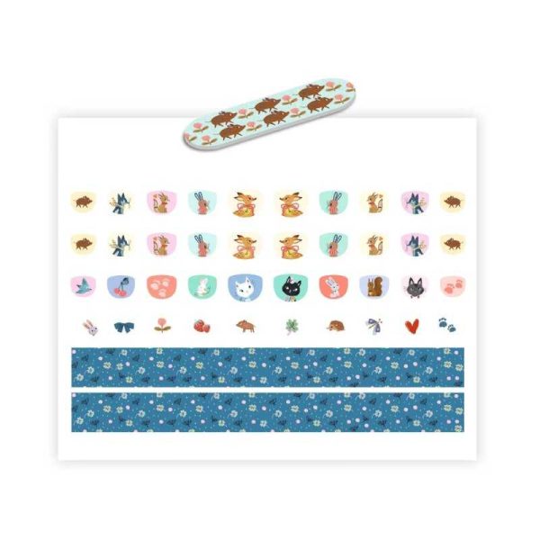Set 120 mini Nails stickers CUTIE Djeco
