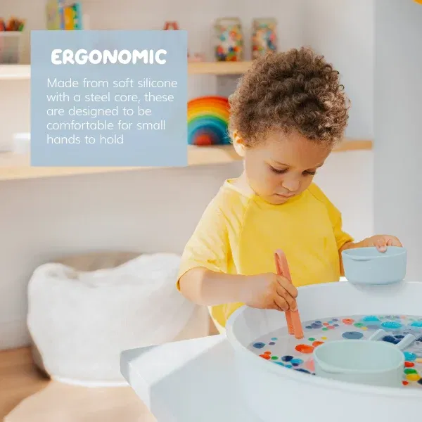 Set 3 pinze silicone green blue INSPIRE my play