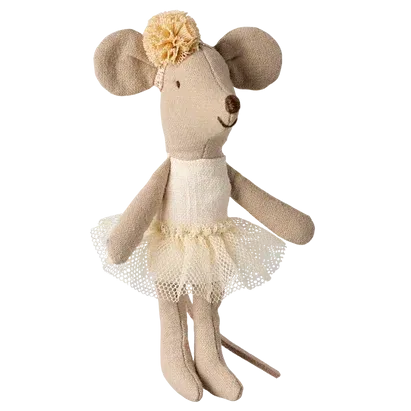 Topino pupazzo ballerina little sister ecrù Maileg