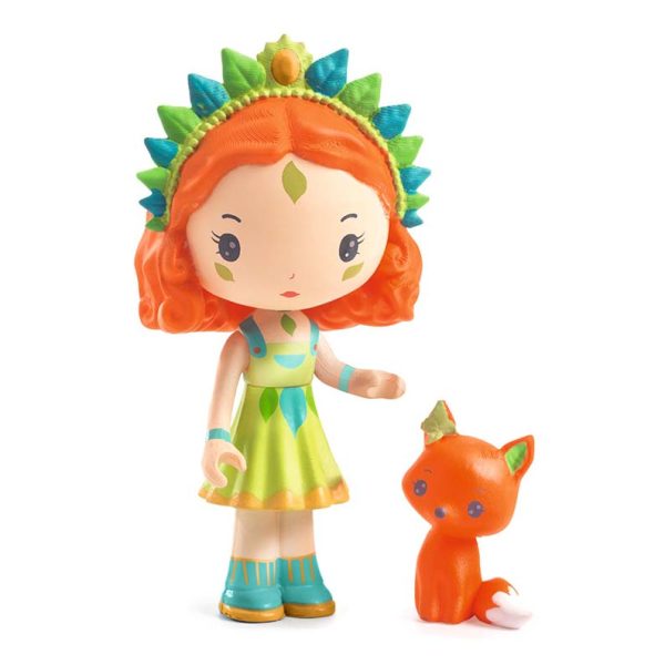 Valigetta + Figura in vinile Tinyly Sylvia & Faox's House i the forest Djeco
