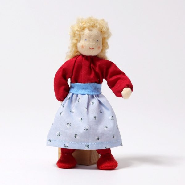 Bambola waldorf Mrs Lime 14 cm Grimm's