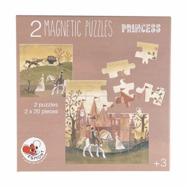 Cartella 2 puzzle magnetici da viaggio Principesse Egmont Toys