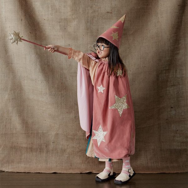 Costume da mago velluto rosa MeriMeri