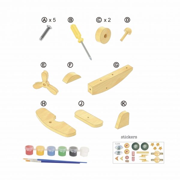 DIY Aereo da dipingere e assemblare Egmont Toys