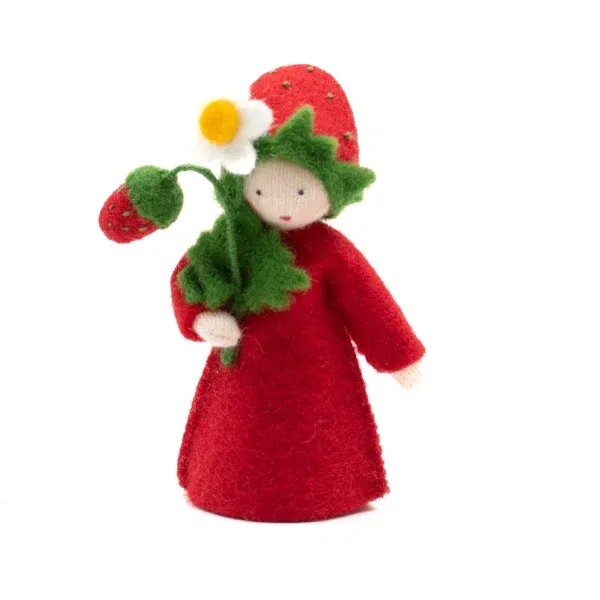 Figura Waldorf Fata Strawberry flower Ambro-dolls 69