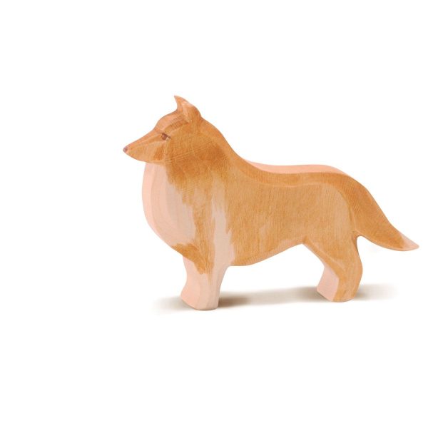 Figura legno cane Collie - Ostheimer