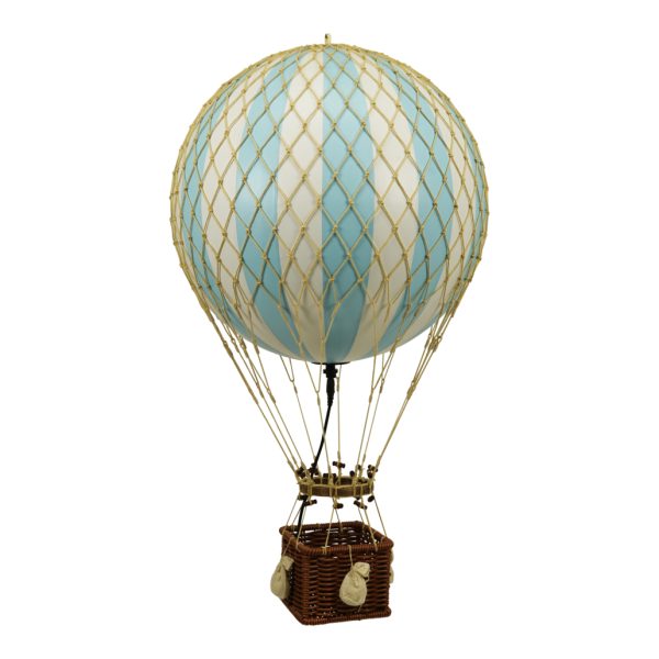 Mongolfiera lampada LED blu chiaro 32 cm Authentic Models