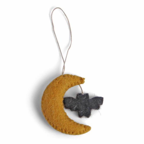 Pendenti in feltro 3 lune con pipistrelli GRY & SIF