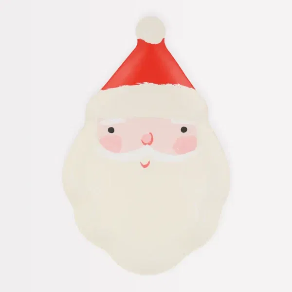 Piatto Babbo Natale resina MeriMeri