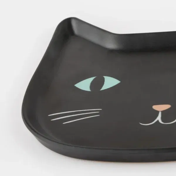 Piatto melamina Gatto nero MeriMeri