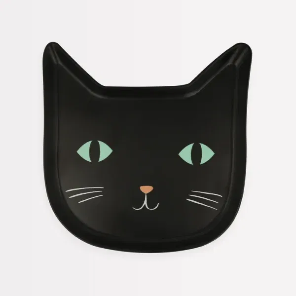 Piatto melamina Gatto nero MeriMeri