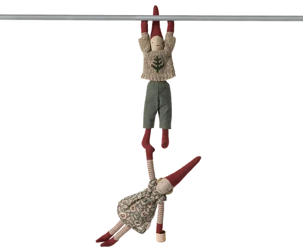 Pupazzo folletto arrampicatore 26 cm Pixi ragazza 1 Maileg