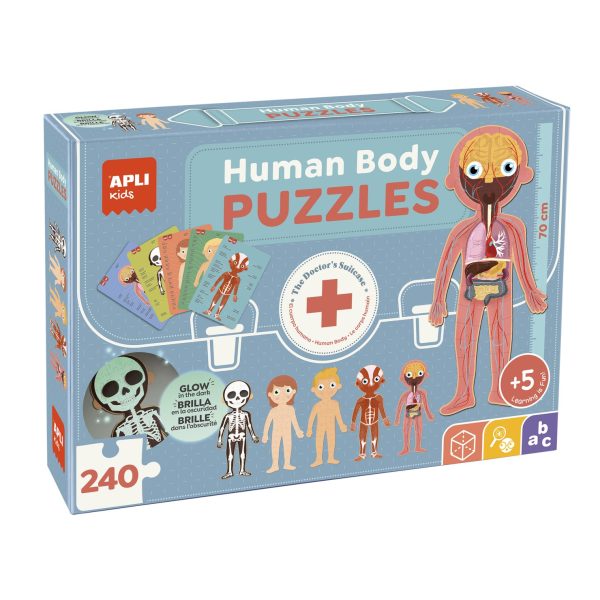 Puzzle gigante corpo umano 240 pezzi Apli kids