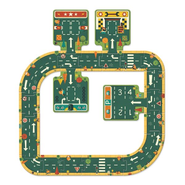 Puzzle pista Pop to play Roads Djeco