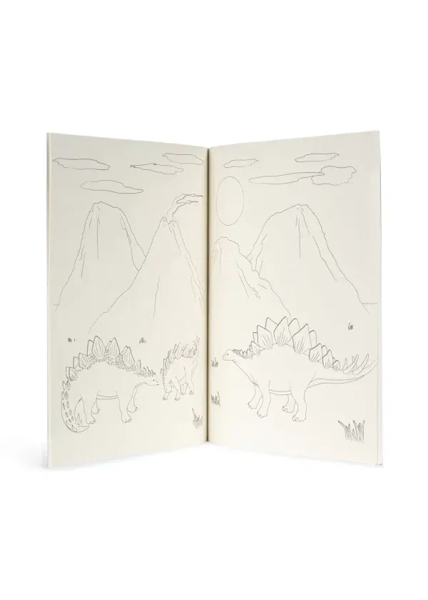 Quaderno da colorare + matite dino Konges sløjd