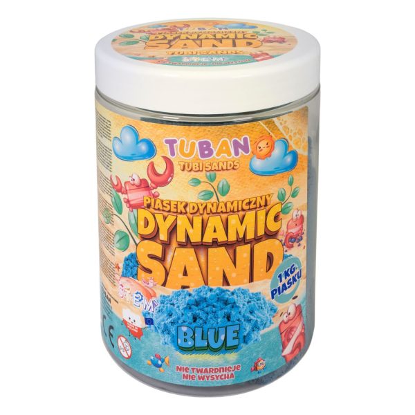 Sabbia cinetica blu 1kg TUBAN