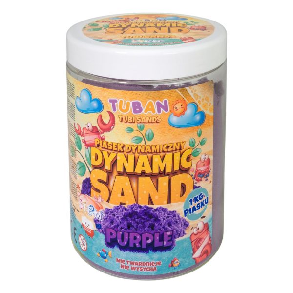 Sabbia cinetica viola 1kg TUBAN