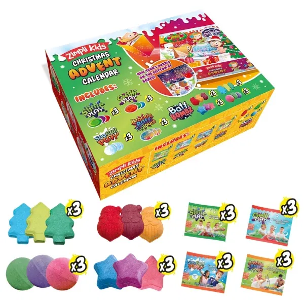 Calendario dell'Avvento sensoriale 24 pezzi Zimpli kids