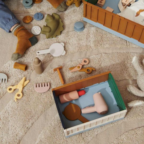 Set 2 contenitori giochi impilabili S Sea multi mix LIEWOOD