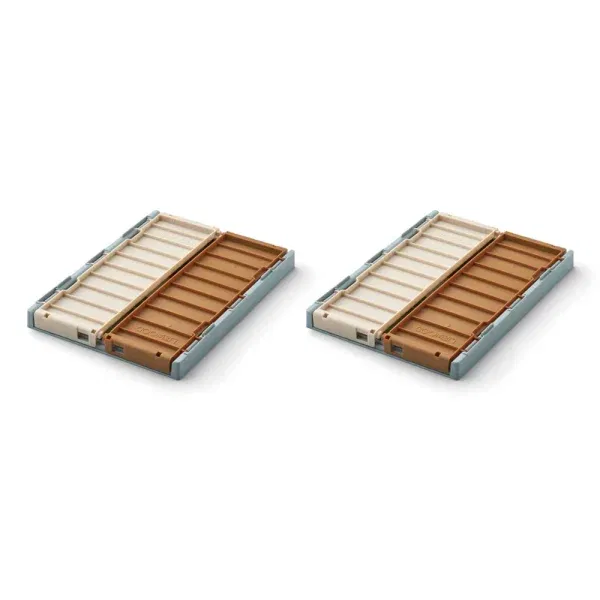 Set 2 contenitori giochi impilabili S Sea multi mix LIEWOOD