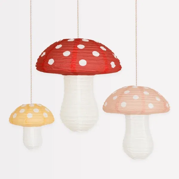 Set 3 lanterne Mushroom MeriMeri