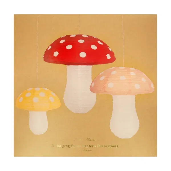 Set 3 lanterne Mushroom MeriMeri