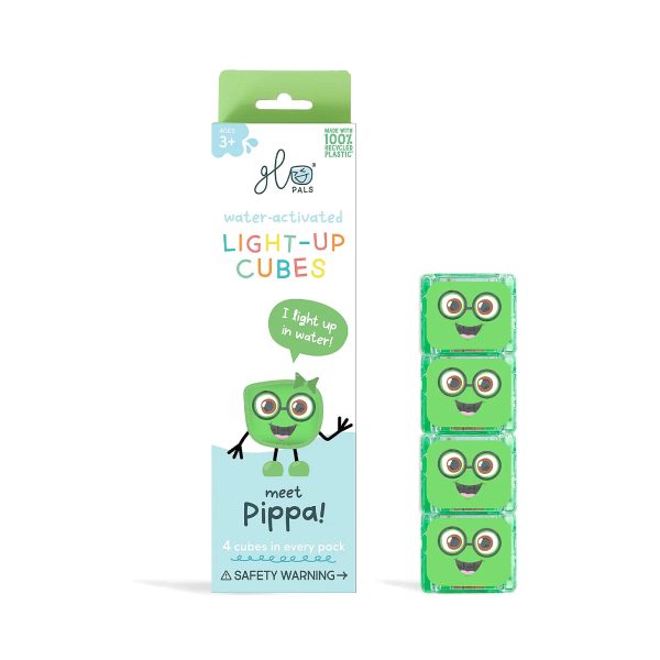 Set 4 Cubi Luminosi Pippa verde GLO PALS