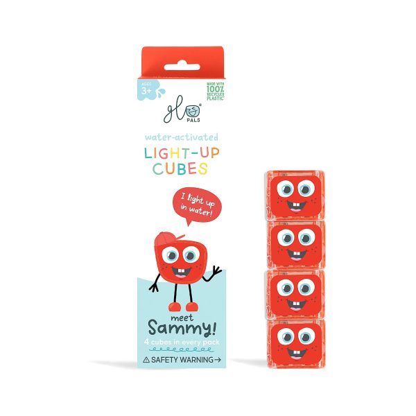 Set 4 Cubi Luminosi Sammy bianco GLO PALS