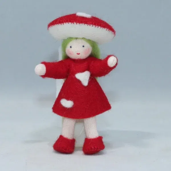 Set 5 figure Waldorf Fly Agaric family Ambro-dolls