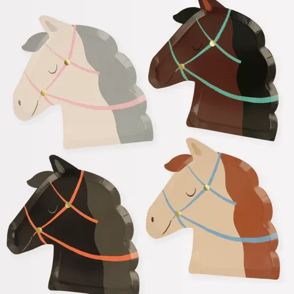 Set 8 Piatti sagomati Cavallo MeriMeri