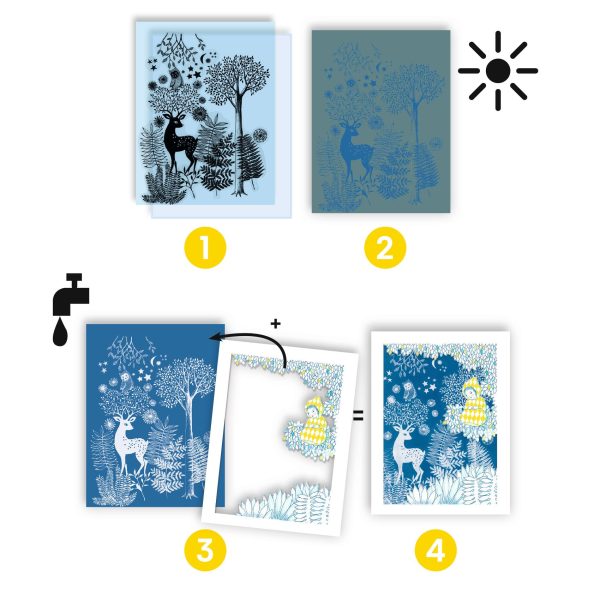 Set artistico CIANOTIPIA Au clair de la lune Djeco