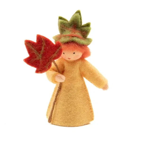 Figura Waldorf Fata Autumn Leaf boy Ambro-dolls
