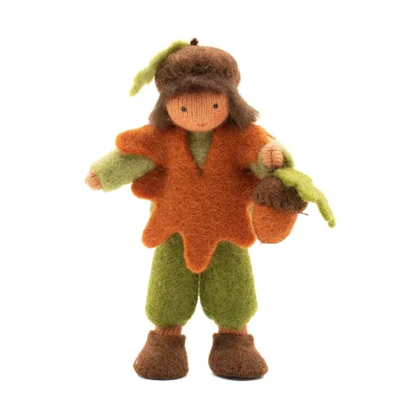 Figura Waldorf Acorn Children boy AUTUNNO Ambro-dolls