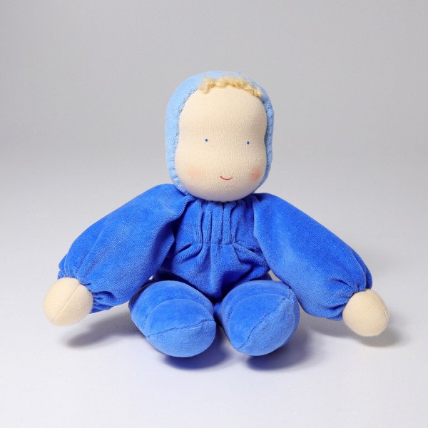 Baby bambola Waldorf blu 30 cm Grimm's