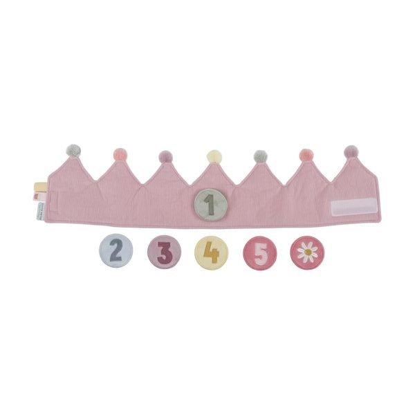 Corona di compleanno rosa Little Dutch