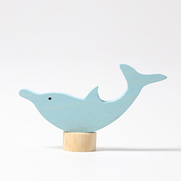 Figura decorativa legno delfino Grimm's