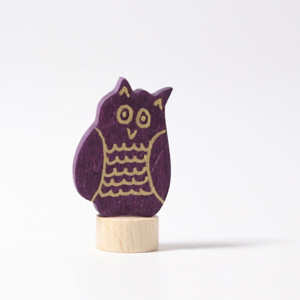 Figura decorativa legno gufo Grimm's