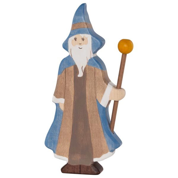 Figura legno Mago in piedi - Holztiger