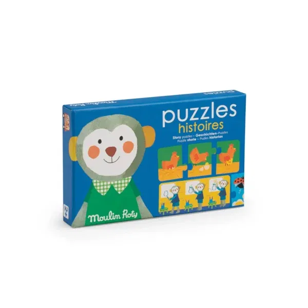 Gioco Puzzle storie Les Popipop Moulin Roty