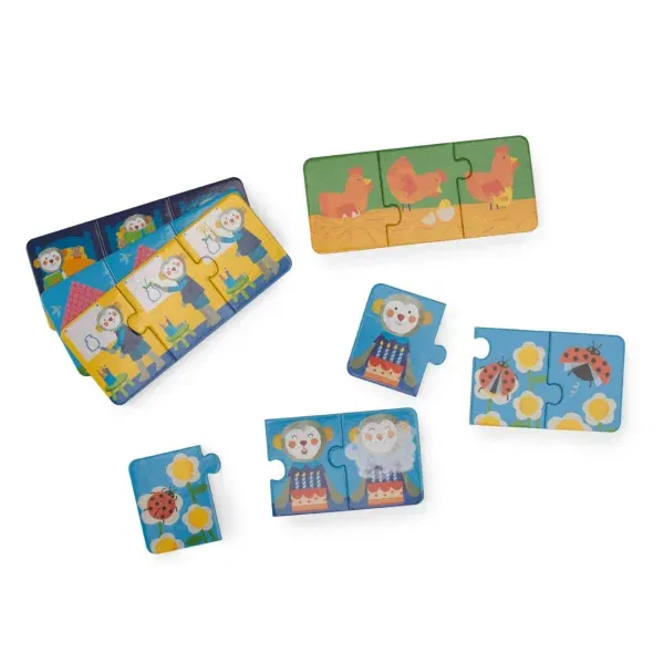 Gioco Puzzle storie Les Popipop Moulin Roty